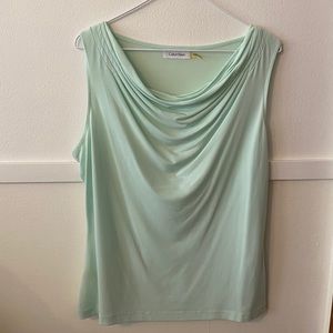 Seafoam Lightweight Calvin Klein Dressy Tank Top